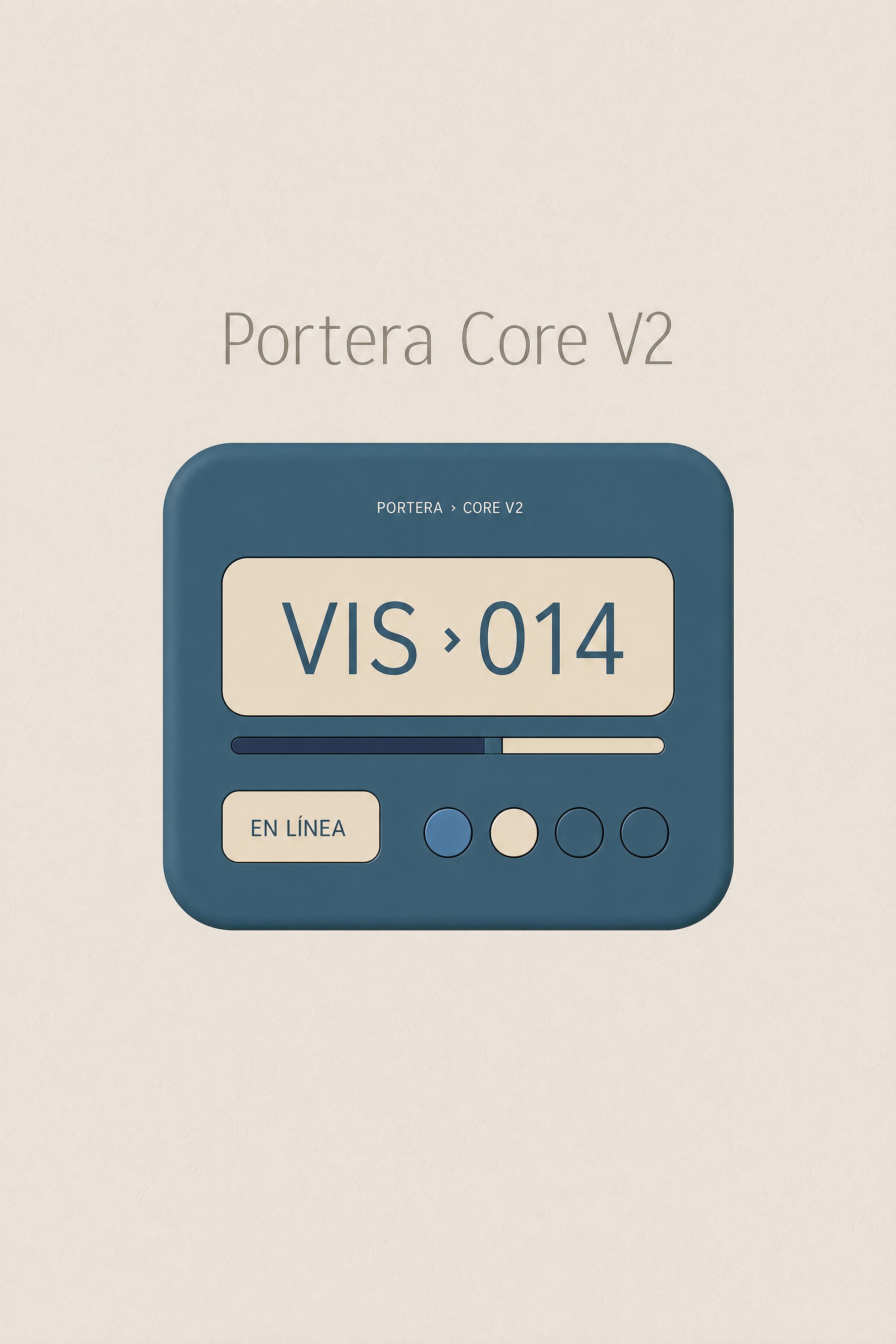 Portera Core V2: controlador, displays, LED y botonera